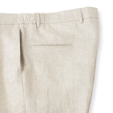 【3/26（木）19:00販売開始予定】ドンゴロスリネン ヘリンボーン ドローコードトラウザーズ アイボリー