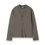 通年用 ウォッシャブルウール  ロングスリーブモックネック カーディガン アンサンブルセット