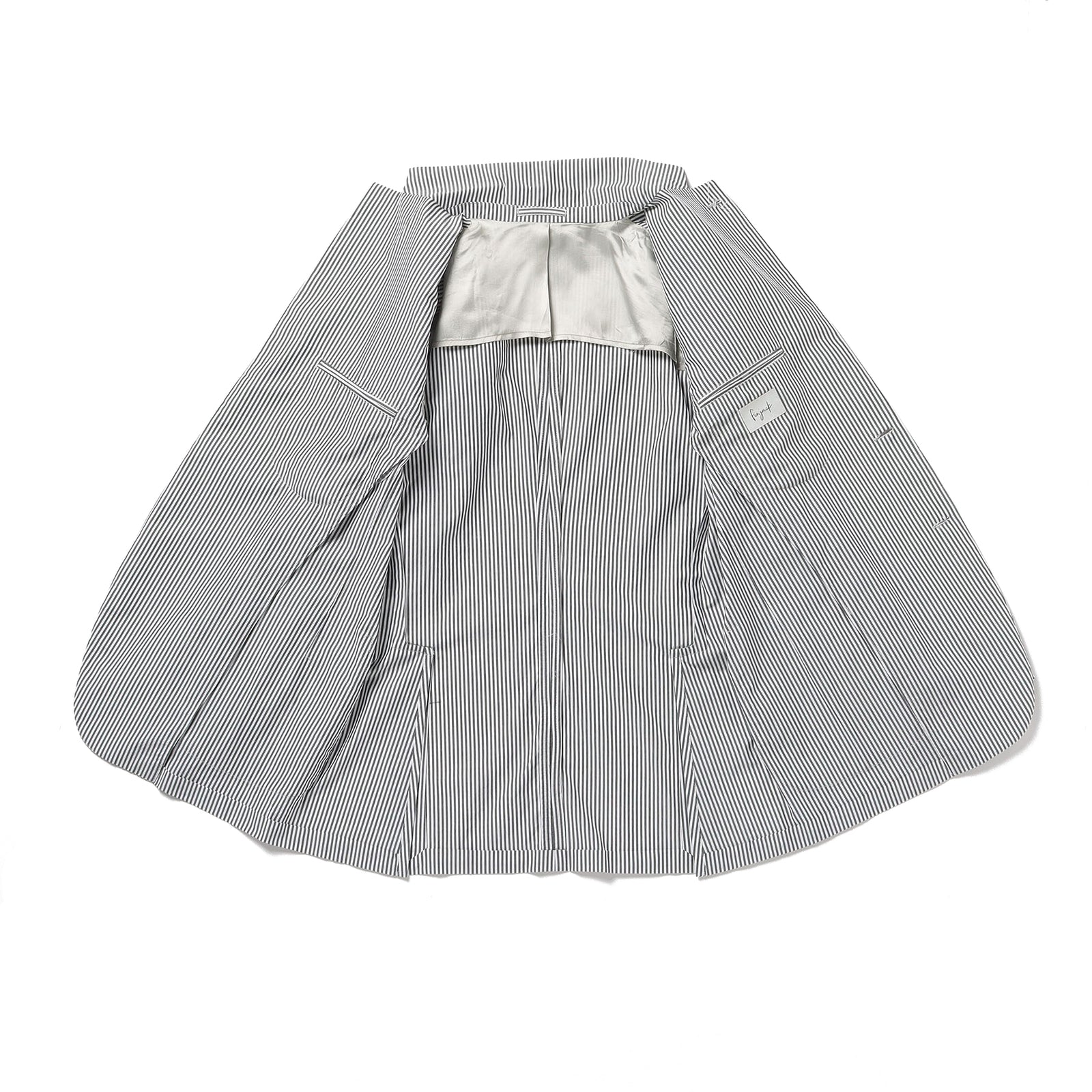 極美品　フィンジャック　テーラードジャケット　ストライプ　サマー　コットン　52 1_ad0e1474-84de-42c2-a27c-