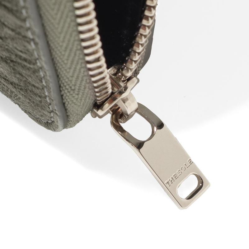 【11月27日(木) 19:00販売開始予定】エレファント L字 ジップウォレット グレー