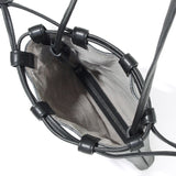 Coulisse 巾着袋 サドルレザー ブラック