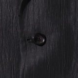 コットンリネン楊柳 ジャケット ブラック