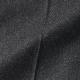 ARECHI ウールカシミヤナイロンストレッチ 1プリーツテーパードパンツ チャコールグレー