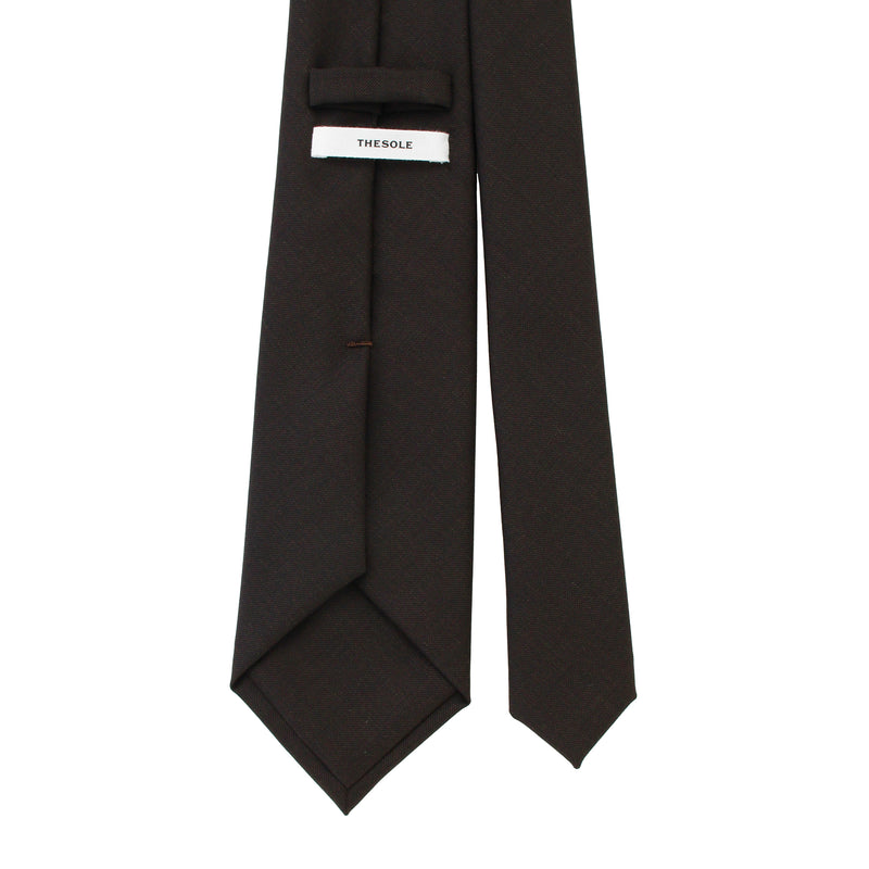 「BEAMS伊藤昌輝氏別注」 VITALE BARBERIS CANONICO  シャークスキン ウールタイ ブラウン