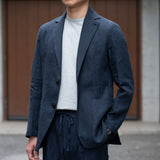 ハードマンズリネン ネイビージャケット