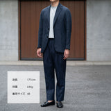 ハードマンズリネン ネイビージャケット