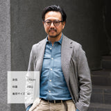 【9/1（火）19:00販売開始予定】コットンリネン シャンブレー シャツ インディゴブルー