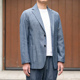 【3月3日19時販売開始予定】コットンシャンブレー インディゴ ジャケット