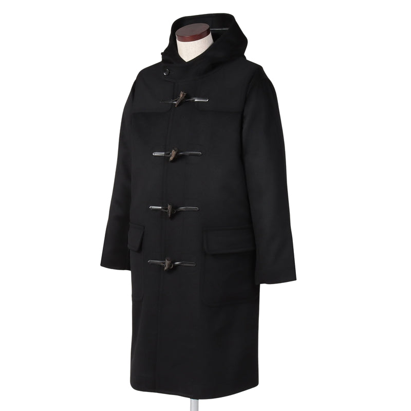 ウールカシミヤ ダッフルコート ブラック