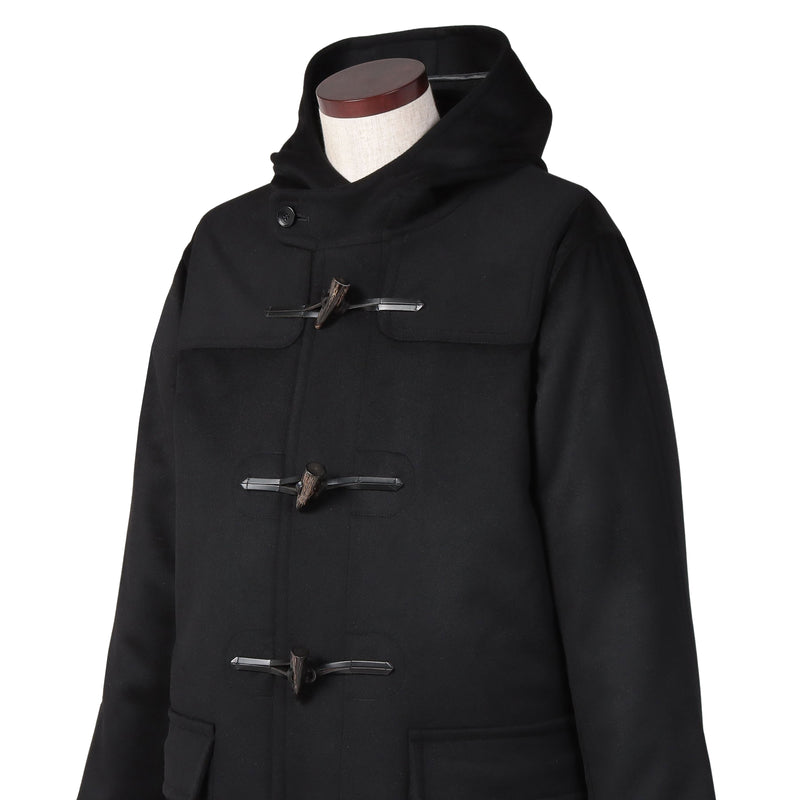 ウールカシミヤ ダッフルコート ブラック