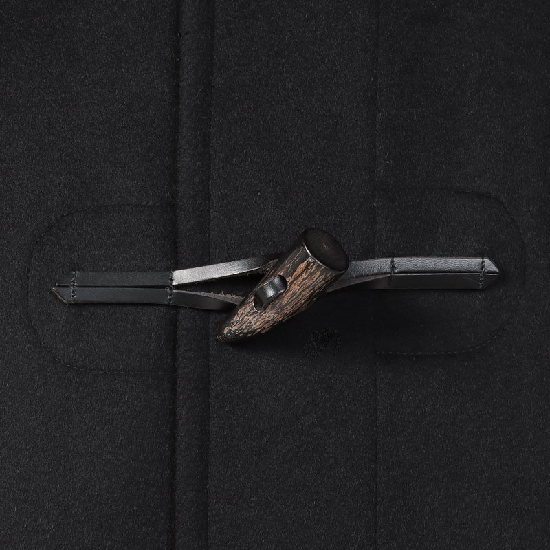 ウールカシミヤ ダッフルコート ブラック