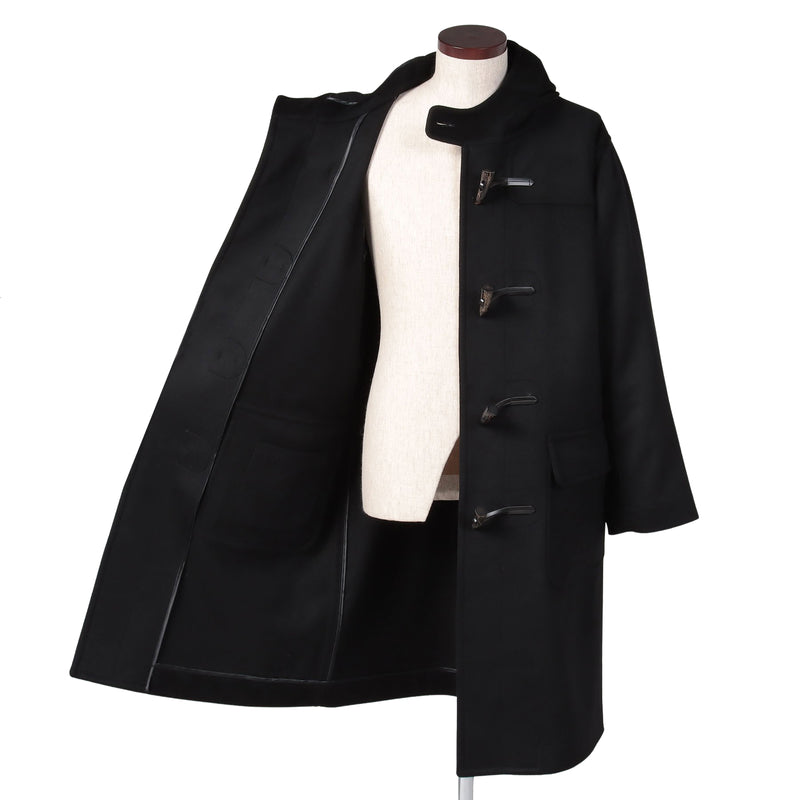 ウールカシミヤ ダッフルコート ブラック