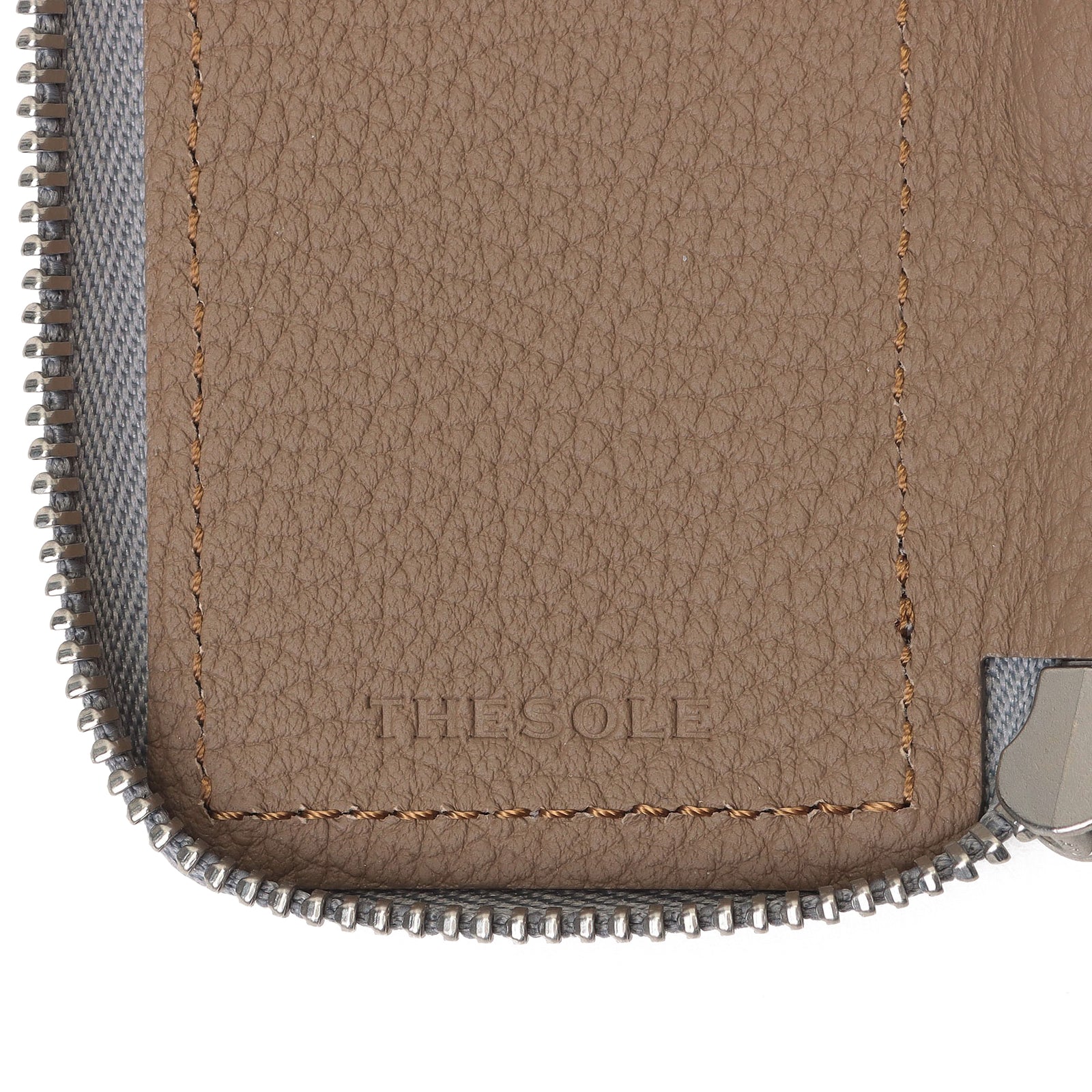 THE SOLE（ザソール）クロコダイル スマートキーケース ライトグレー