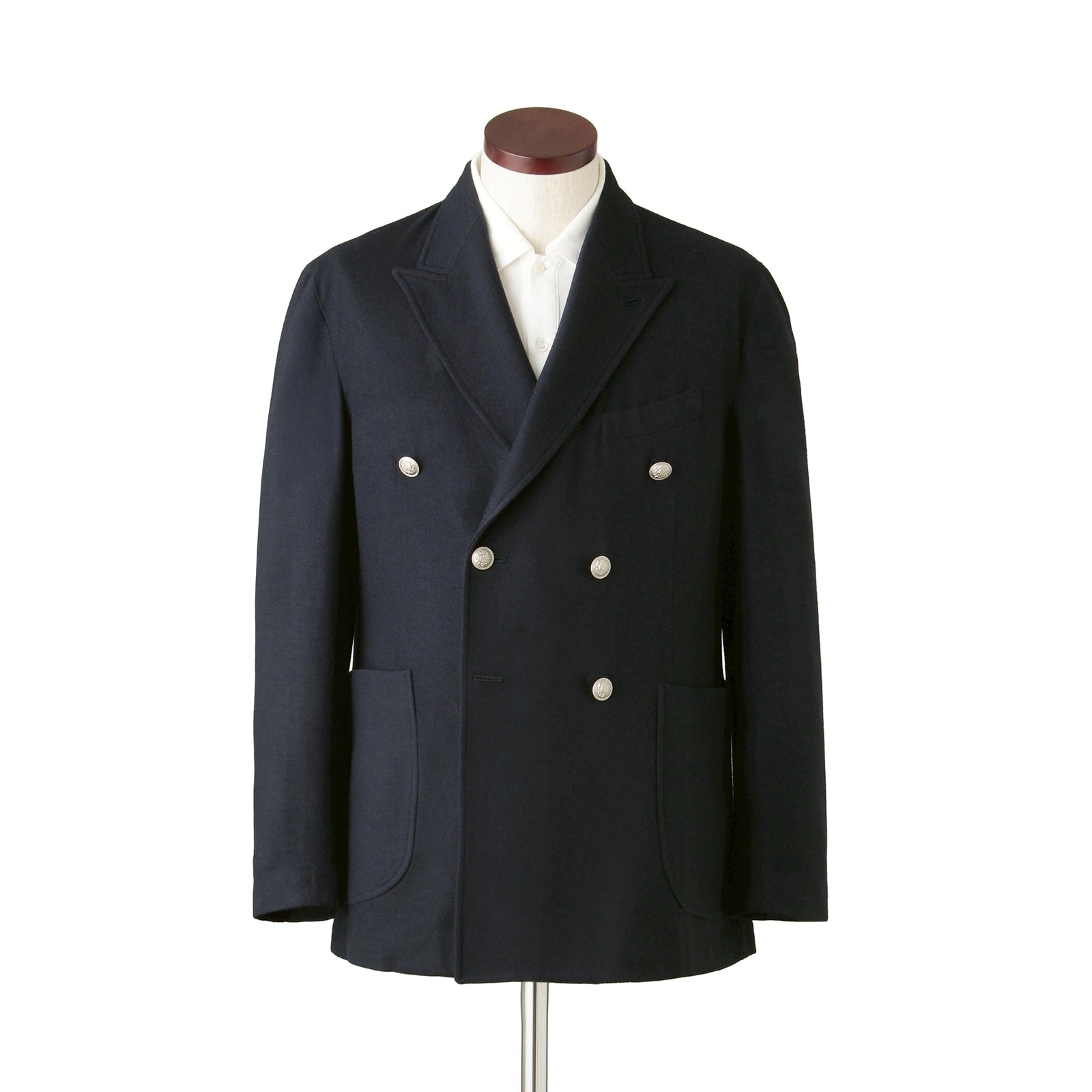 【中古】フィンジャック Finjackテーラードジャケット ネイビー　サイズ48 中古】フィンジャック Finjackテーラードジャケット ネイビー サイズ48