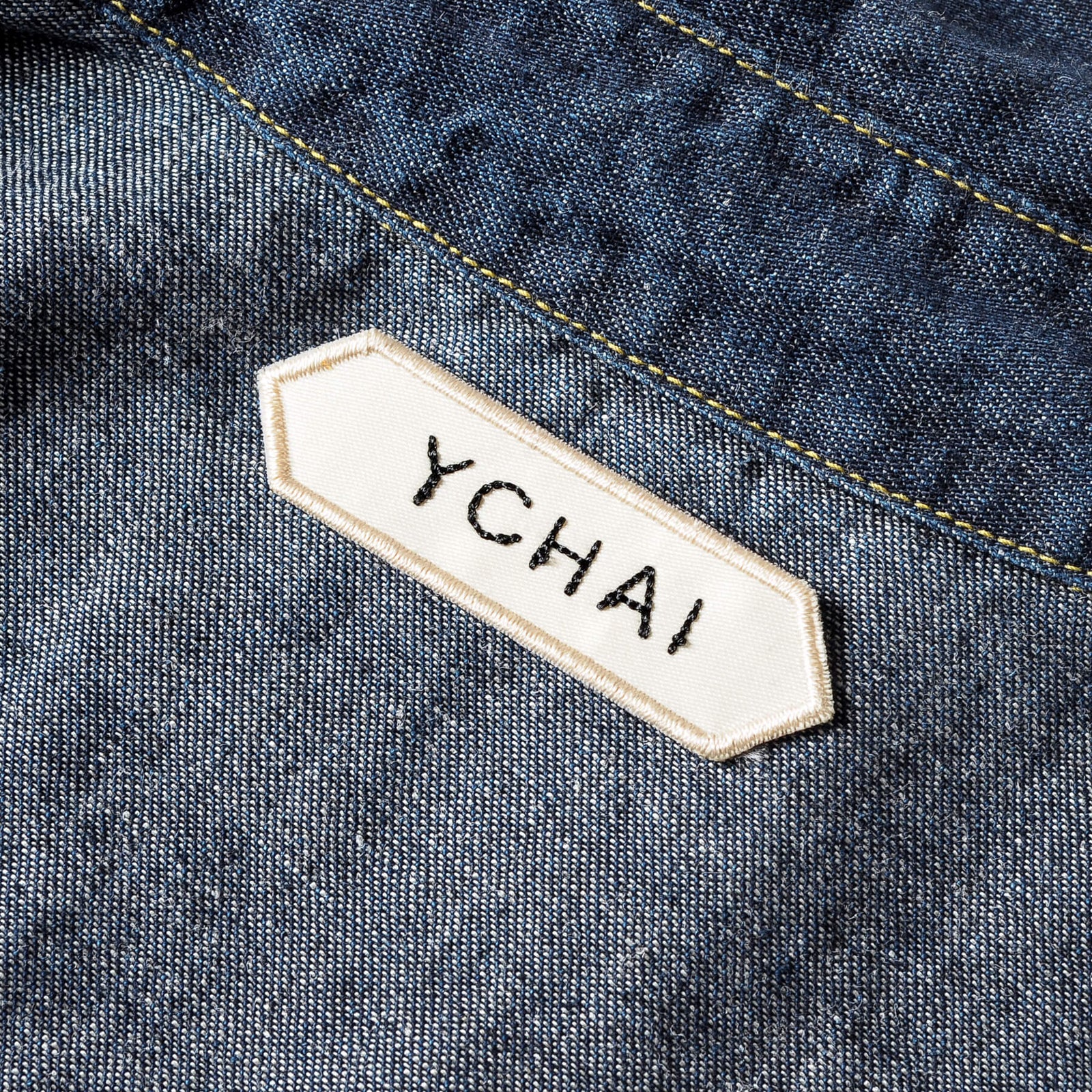 YCHAI（イカイ）コットンリネン ウエスタンシャツ デニム