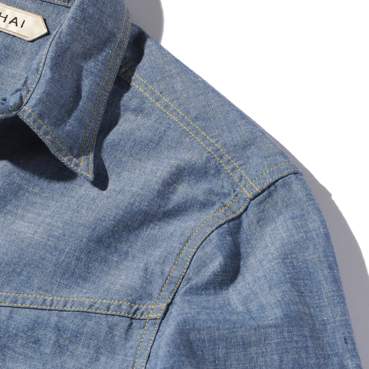 YCHAI コットンリネンウエスタンシャツ M YCHAIウエスタンシャツ – MASTERPLAN